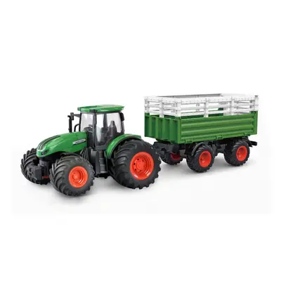 Amewi RC Traktor 2,4 Ghz s přeravníkem zvířat, světla, zvuk 1:24