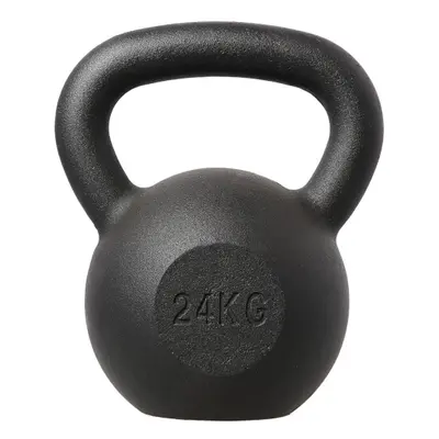 Litinový kettlebell HMS KZG24 24 kg, černý