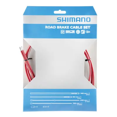 Shimano-servis Bowdeny+lanka Shimano set 1.6 x 1000/2050mm, 800/1400mm červený