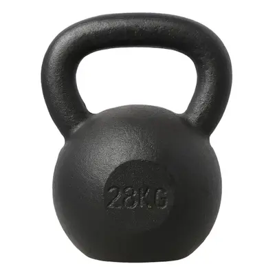 Litinový kettlebell HMS KZG28 28 kg, černý