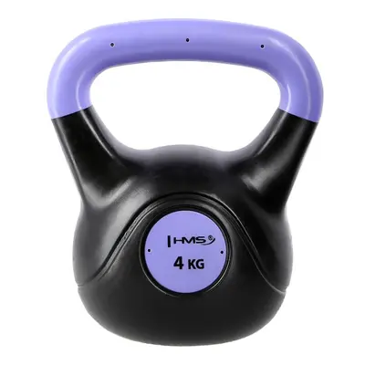 Kompozitový kettlebell HMS KPC04 Vin-Bell 4 kg fialový