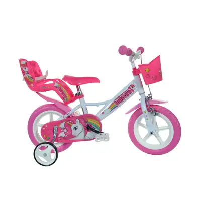 Dino bikes Kolo 12" Dino UNICORN bílo/růžové