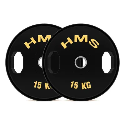 Sada pogumovaných olympijských kotoučů HMS TOG15 2 x 15 kg