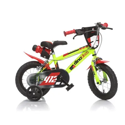 Dino bikes Kolo 12" Dino svítivě zelené