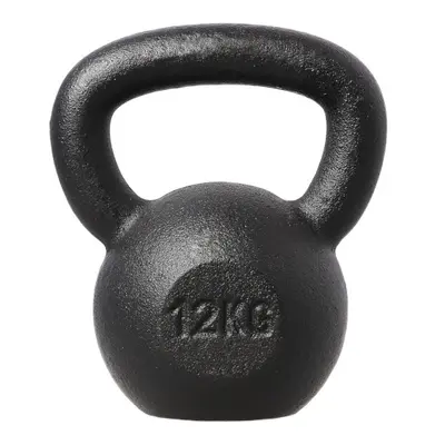 Litinový kettlebell HMS KZG12 12 kg, černý