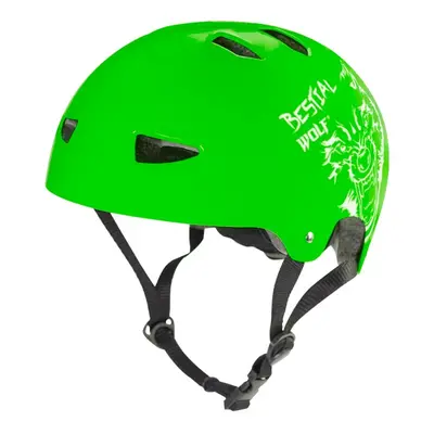 Bestial Wolf SKULLGREEN-B Casco verde talla grande 8-a-99-aos