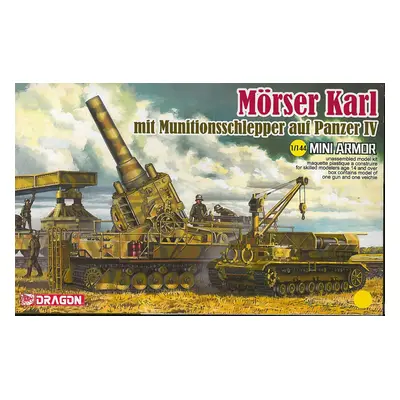 Model Kit military 14135 - Mörser Karl mit Munitionsschlepper auf Panzer IV (1: 144)