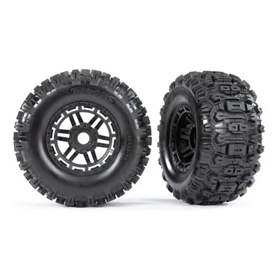 Traxxas kolo 2.8/3.6", disk černý, pneu Sledgehammer (2)