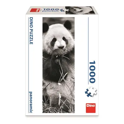 Dino PANDA v trávě 1000 panoramic Puzzle