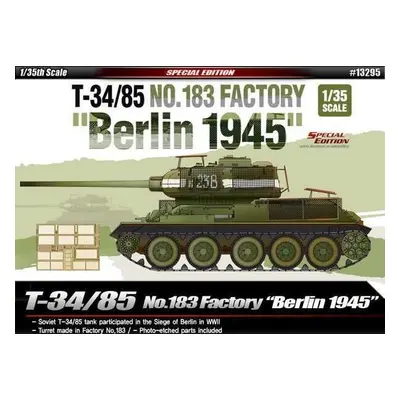 Model Kit tank 13295 - T-34/85 No.183 Factory "Berlin 1945" (1:35)