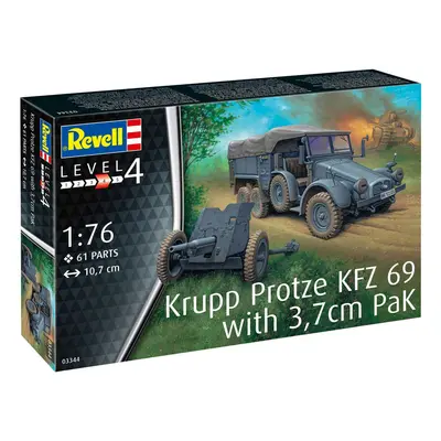 Plastic ModelKit military 03344 - Krupp Protze KFZ 69 s 3,7cm Pak (1:76)