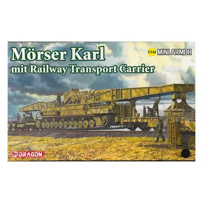 Model Kit military 14132 - Mörser Karl mit Railway Transporter Carrier (1: 144)