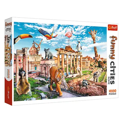 Trefl Puzzle 1000 Funny Cities - Divoký Řím