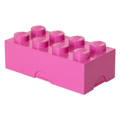 LEGO® box na svačinu 8 - růžová 100 x 200 x 75 mm