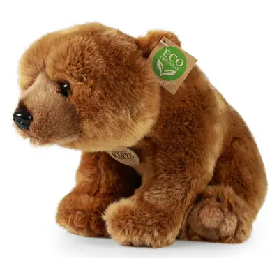 Plyšový medvěd Grizzly sedící 30 cm ECO-FRIENDLY