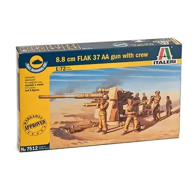 Fast Assembly military 7512 - 8.8 CM FLAK 37 AA GUN with crew (1:72)