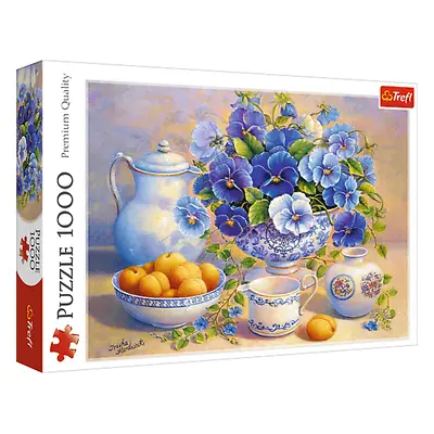 Trefl Puzzle 1000 - Modrá kytice