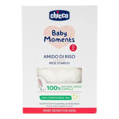 CHICCO Škrob dětský rýžový do koupele Baby Moments Sensitive 100% bio 250 g