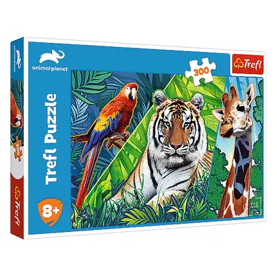 Trefl Puzzle 300 - Úžasná zvířata / Discovery Animal Planet