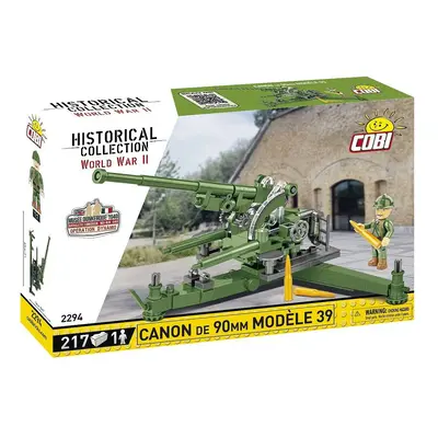 Cobi II WW French 90 mm anti-aircraft zbraň, 1:35, 206 k, 1 f