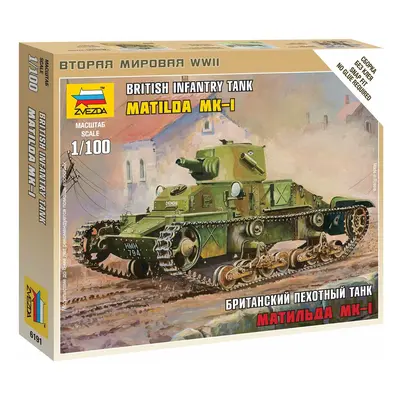 Wargames (WWII) tank 6191 - British Light Tank "Matilda Mk I" (1: 100)