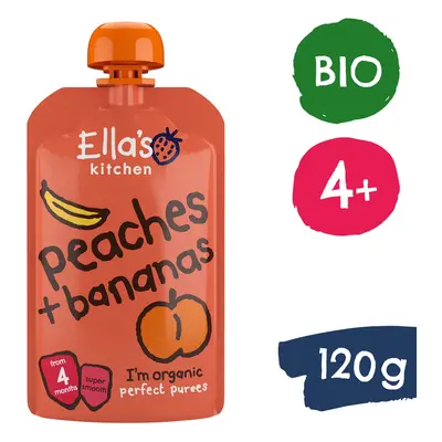 Ella's Kitchen BIO Banán s broskví (120 g)