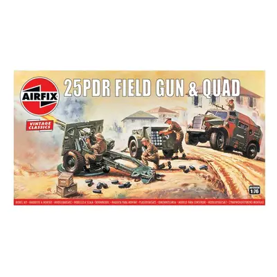 Classic Kit VINTAGE military A01305V - 25pdr Field Gun & Quad (1:76)