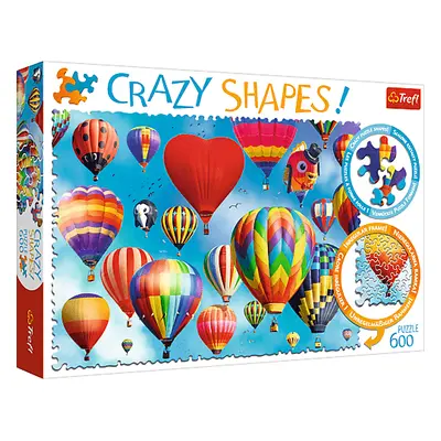 Trefl Puzzle 600 Crazy Shapes - Barevné balóny