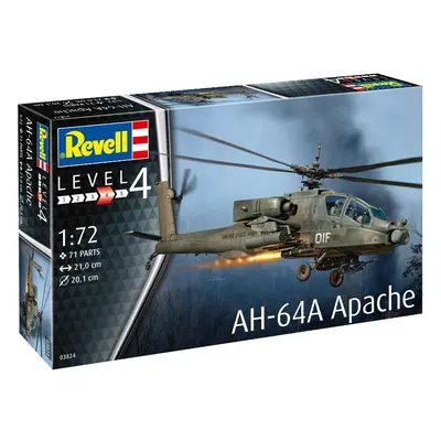 Plastic ModelKit vrtulník 03824 - AH-64A Apache (1:72)