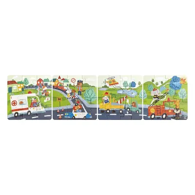 Hape Puzzle - Záchranná vozidla