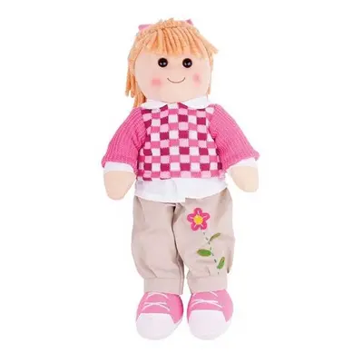 Bigjigs Toys Látková panenka Melanie 38 cm