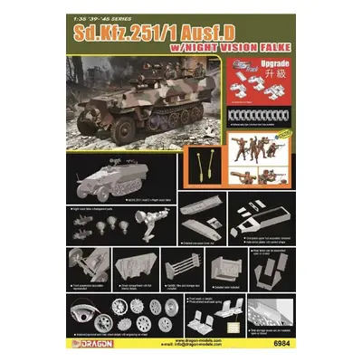 Model Kit military 6984 - Sd.Kfz.251/1 Ausf.D w/NIGHT VISION (1:35)