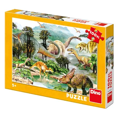 Dino život dinosaurů 100XL Puzzle