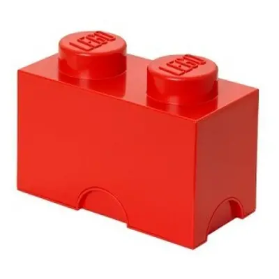 LEGO® úložný box 2 - červená 125 x 250 x 180 mm