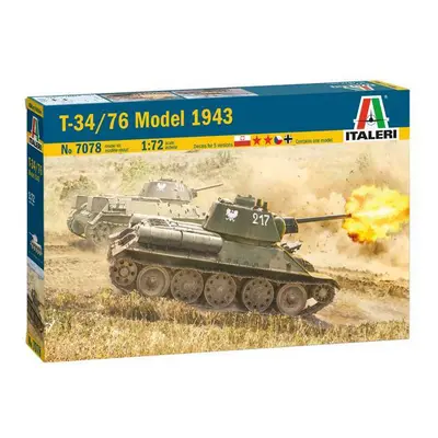 Model Kit tank 7078 - T-34/76 Model 1943 (1:72)