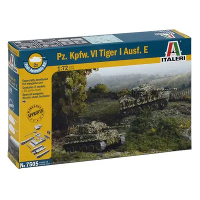 Fast Assembly tanky 7505 - Pz.Kpfw.VI TIGER I Ausf.E (1:72)