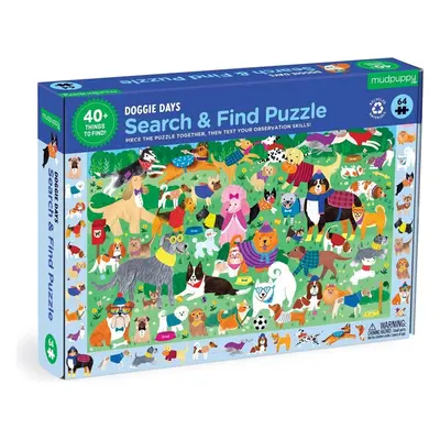 Mudpuppy Puzzle skládej a hledej "Psí den" 64 dílů