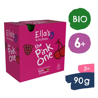 Ella's Kitchen BIO PINK ONE ovocné smoothie s dračím ovocem (5x90g)