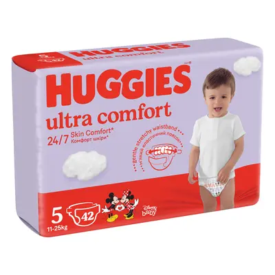 HUGGIES® Ultra Comfort Jumbo Plenky jednorázové 5 (11-25 ks) 42 ks