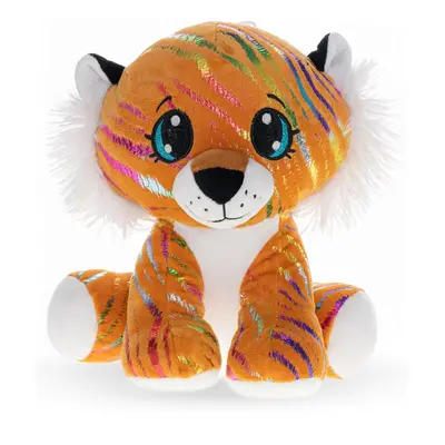 Tiger Star Sparkle plyšový oranžový 24cm sedící