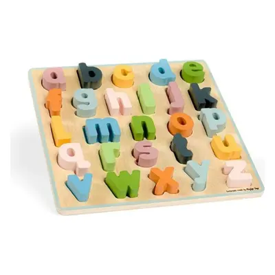 Bigjigs Toys Dřevěné puzzle malá písmena - abc