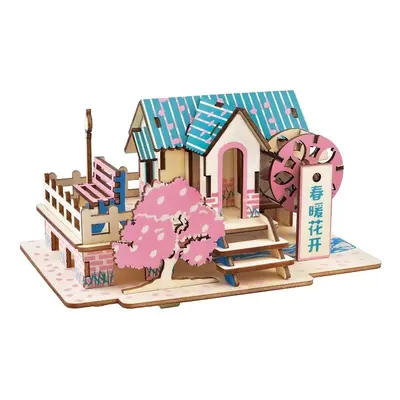 Woodcraft Dřevěné 3D puzzle Jarní dům