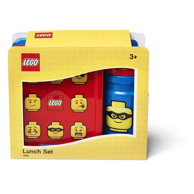 LEGO® ICONIC Classic svačinový set (láhev a box) - červená / modrá