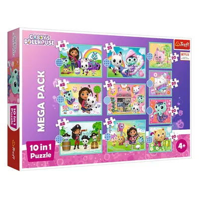 Trefl Puzzle 10v1 - V Gabbyině světě / Universal Gabby's Dollhouse