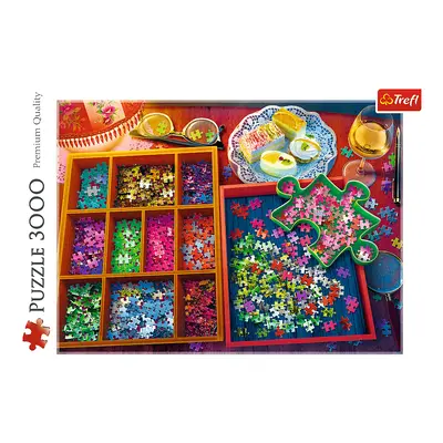 Trefl Puzzle 3000 - Večer s puzzle