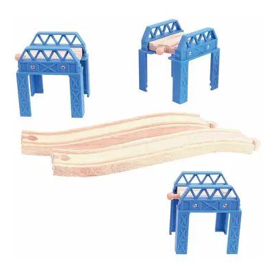 Bigjigs Rail Dřevěné koleje set mostní konstrukce