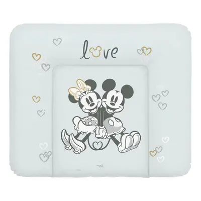 CEBA Podložka přebalovací měkká na komodu (85x72) Disney Minnie & Mickey Grey