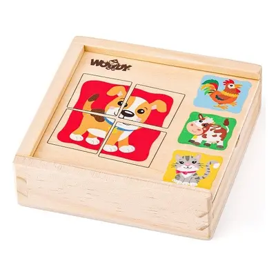 Woody Minipuzzle - Zvířátka