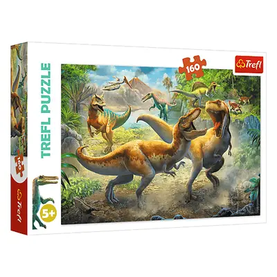 Trefl Puzzle 160 dílků - Bitva Tyranosaurů