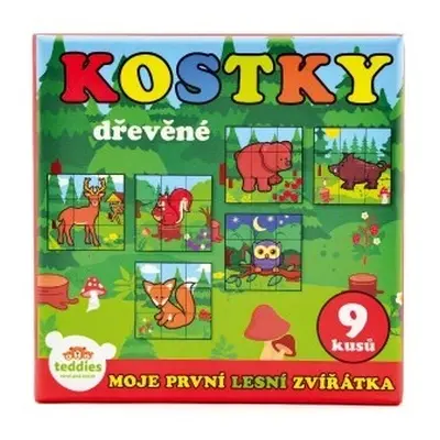 Kostky kubus dřevěné Moje první zvířátka lesní